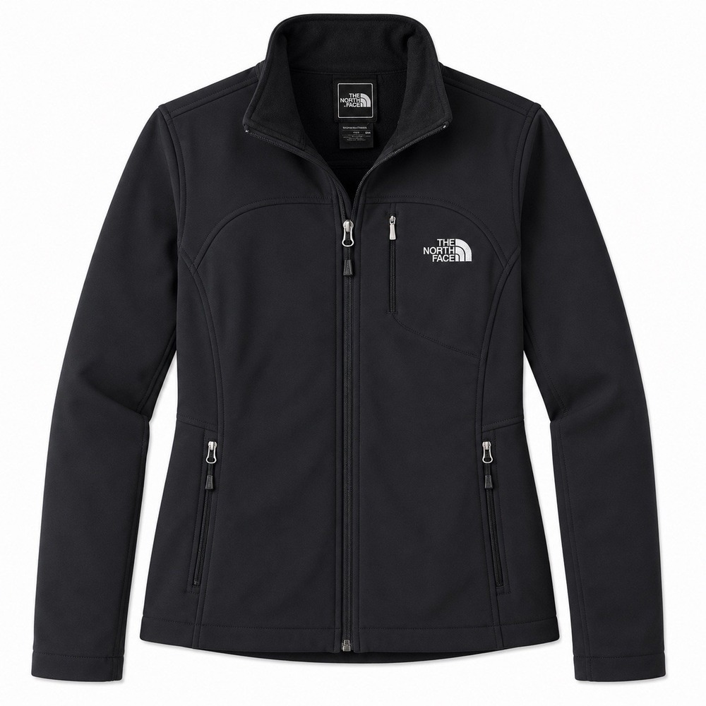 The North Face Women's Apex Softshell Jacket Full Zip Black Size Medium M C771